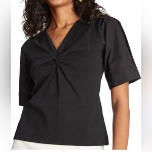 Tanya Taylor Ronelle twist cotton T-shirt women